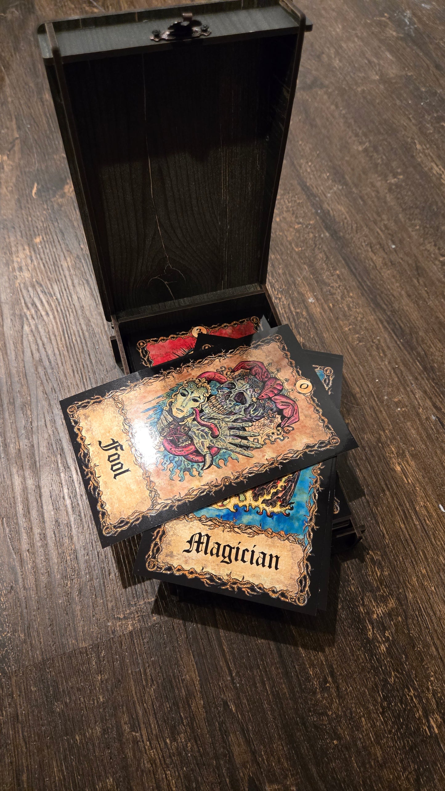 Wooden Tarot Box